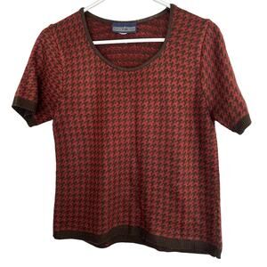 Vintage Herman Geist 100% Acrylic Made in USA Fair Isle Cardigan SIZE MEDIUM